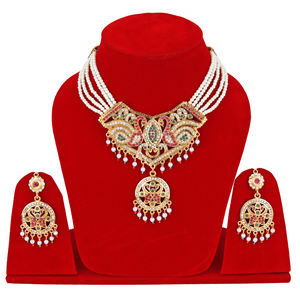 High Quality Luxury Gold Plated Bridal <b>Jewellery</b> <b>Set</b> for Wedding Reception Party and Engagement at Best Prices - Product Image 1