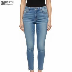 Jeans de Tallas Grandes de Alta Calidad para Mujer, Diseño Sólido, Corte Regular, Cintura Media, Denim Transpirable, Casual, 3D, Económico - Product Image 3