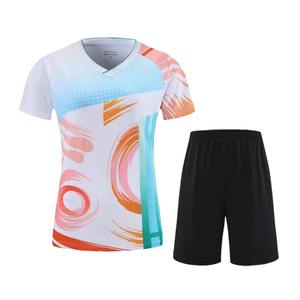 Venta al por mayor de fábrica, camisetas de bádminton Rojas Unisex en blanco de secado rápido personalizadas y tela de sublimación de calidad superior transpirable inferior - Product Image 1