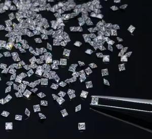 1,5 MM a 5 MM blanco E Color VVS2 piedra de corte princesa pequeño diamante Natural corte cuadrado piedra preciosa suelta para la fabricación de joyas piedra - Product Image 5