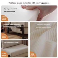 Canapé-lit pliable très bien noté, en tissu rétro respirant, base antidérapante, pour la maison, le bureau ou les salles d'attente