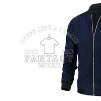 FANTASY WEAR OEM Nouvelle Arrivée Vente en Gros & Conception Personnalisée Veste Courte en Cuir Brodé avec Lettres pour Hommes, Blouson Bomber Certifié CE ISO