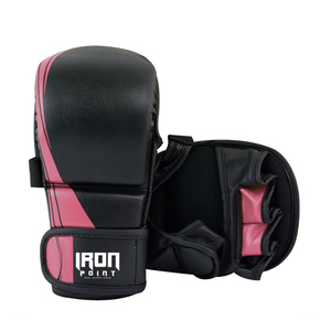 Gants de combat MMA personnalisés de haute qualité adultes cuir PVC poinçonnage caractéristiques couleur personnalisée Logo vente en gros IRON PUNCH INDUSTRIES - Product Image 5