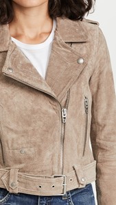 Veste d'hiver occidentale pour femme en cuir véritable souple et respirant, doublure en coton chauffante, motif uni, décoration à rivets, amovible - Product Image 2