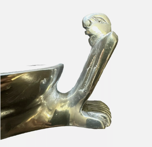 ถาดโลหะอะลูมิเนียมทำมือ งานฝีมือตกแต่ง พร้อมหูจับ  สีตามสั่ง ใช้เป็นแจกันตั้งพื้นได้ เหมาะสำหรับใช้บนโต๊ะอาหารที่บ้าน - Product Image 3