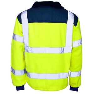 Sweat-shirt de sécurité jaune haute visibilité pour ambulance, conforme à la norme ANSI Classe 1, imperméable, 100 % polyester, réfléchissant, avec logo personnalisé, pour homme - Product Image 2