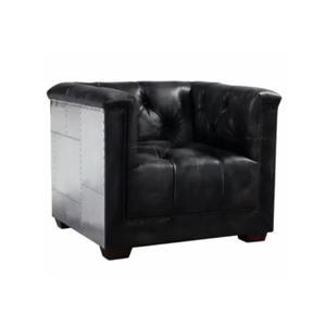 Aviator Leather Sofa & Chair-Modern Luxury Design Two <b>Seat</b> Park & School Use Durable Wooden Frame - Product Image 5