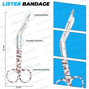 Vaslare Animal Motif Manuel Source D'alimentation En Acier Inoxydable Dressing Lister Bandage Lame Ciseaux Base Instruments Chirurgicaux - Product Image 3