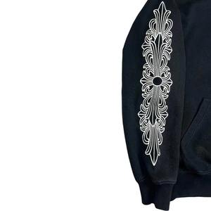 เสื้อมีฮู้ดของผู้ชายผ้าฝ้ายแท้100% โลโก้แฟชั่นสตรีทซักได้ - Product Image 2