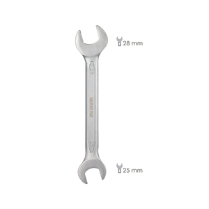 Chiave Fissa Plus 25x28 in Acciaio Cromo Vanadio DIN 3110 - Product Image 2