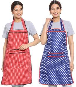 Adjustable Neck Strap Premium Cotton Kitchen Apron with Large Front Pockets Waist Type for <b>Cooking</b> Baking Grilling - Product Image 1