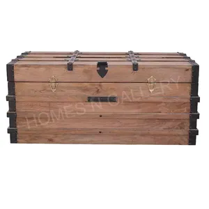 Caja de almacenamiento de madera Natural con acabado personalizado, último diseño, mejor en ventas, hecho en la India