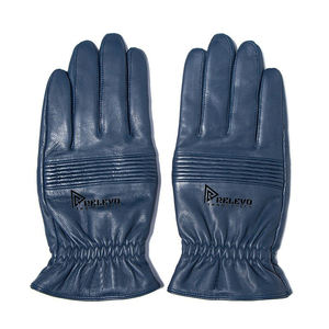 Guantes de Cuero Genuino para Motociclismo, Diseño Personalizado en Color Gris, Encerados, Ideales para Carreras - Product Image 3