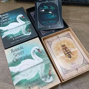 Cartes de tarot d'usine en vente en gros, cartes de tarot d'<span class=keywords><strong>oracle</strong></span> magique avec livre d'instructions, impression personnalisée, cartes d'animaux spirituels, tarot - Product Image 5