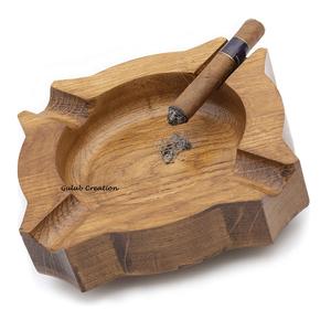 Cenicero de madera hecho a mano de alta calidad Diseño clásico para uso en interiores y exteriores - Product Image 3