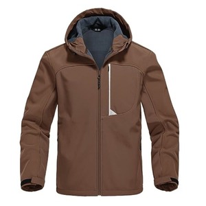 Customizable Softshell <b>Jacket</b> for <b>Winter</b> <b>Running</b> Stand Collar High Street Style Windproof and Logo Design Made in Pakistan - Product Image 1