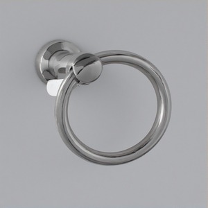 Porte-serviettes décoratif en métal avec surface en laiton poli Fabriqué à la main, conçu pour les intérieurs décoratifs, présentoir de salle de bain élégant - Product Image 6