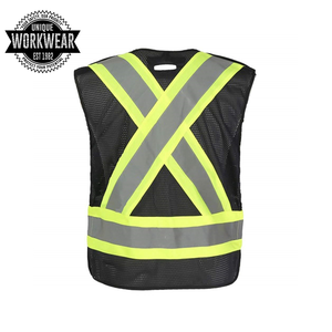 Chaleco de Seguridad de Trabajo Personalizado al por Mayor, Chaleco de Alta Visibilidad Reflectante sin Mangas para Hombre - Product Image 6