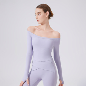 Novedades en Tops Cortos para Mujer, Un Hombro Descubierto, Lujosos, Modernos, Lisos, Elegantes, Ropa Deportiva para Yoga, Top Corto para Mujer - Product Image 2