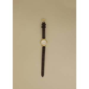 Vintage Luxury Quartz <b>Watch</b> with Circle Dial and Stainless Steel Band Ladies' Style Featuring Glass <b>Case</b> Back - Product Image 1