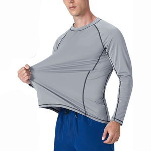 Camiseta de Manga Larga Lisa para Hombre, Ropa Masculina al por Mayor, Camiseta de Cuello Redondo de Alta Calidad - Product Image 6