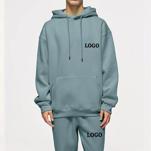 Chándal con serigrafía de algodón 100% de alta calidad, lavado ácido bordado de invierno con precios razonables al por mayor, conjunto de 2 uds. - Product Image 3