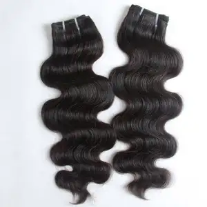 Ucuz fiyat Letsfly moda stil doğal renk vietnamca işlenmemiş insan saçı paket vücut dalga saç uzatma kıvırcık saç örgü