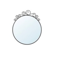 Cercle luxe français miroirs décor mur rond encadré Antique miroir décoratif usine