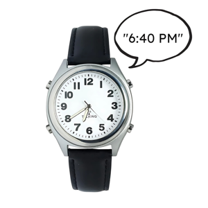 นาฬิกาผู้ชายมองต่ำแบบพูดได้, นาฬิกาหนังมองเห็นต่ำ - Product Image 3