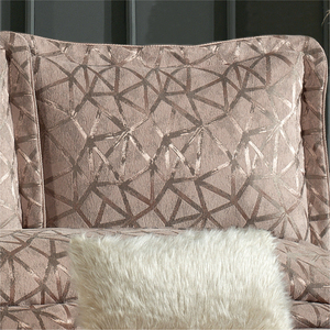 Ensemble de couvre-lit Guzide ELIZ Classic 4 pièces rayé en rose séché, 100% chenille tissée, anti-acariens, lavable, taille King, pour usage domestique - Product Image 3