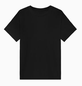 Camisas negras personalizadas para hombre, alta calidad, hombro caído, peso pesado, algodón liso grueso, poliéster, logotipo blanco, camiseta negra para hombre - Product Image 5
