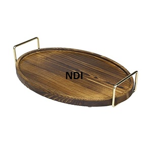 Nourriture Café Thé Serveur En Bois Plats Plateau Pour La Maison Hôtel Utilisation Cuisine Restauration Utilisé Plateau De Service Décoratif - Product Image 1