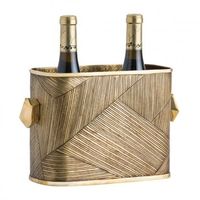 Refroidisseurs à vin et refroidisseurs à vin en laiton L'or en acier inoxydable de qualité supérieure garde le vin Champagne au froid Fond antidérapant exclusif Double