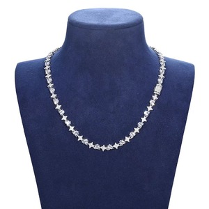 สวยIced OutหัวใจตัดStarเทนนิสMoissaniteเพชรสร้อยคอเครื่องประดับHip Hopที่กําหนดเองเครื่องประดับที่ดีที่สุดของขวัญสําหรับผู้ชาย - Product Image 4