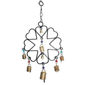 Campanas de viento colgantes de elefante de hierro con campanas de Metal - Product Image 4