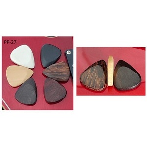 Plectres de guitare en corne et os de buffle blond, forme goutte d'eau, accessoire d'instrument de musique fait main pour guitares acoustiques et électriques - Product Image 5