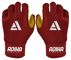 Baseball Batting <b>Gloves</b> with Anti-Slip And Durable Soft Leather Batting <b>Gloves</b> & Secure Fit Hook And Loop Closure Batting <b>Gloves</b> - Product Image 1