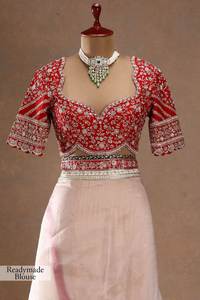 Sari en tissu personnalisé de qualité supérieure pour femme, avec chemisier à coupe éthérée, robe de soirée d'été pour adultes, export Sun - Product Image 3