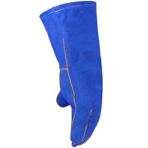 Precio de fábrica, guante de barbacoa resistente al fuego y al calor, guantes de soldadura de cuero - Product Image 5