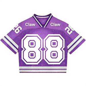 Maillots rétro Streetwear American Mesh T Shirt Jersey Léger Surdimensionné Boxy Fit Football Tshirt Jersey - Product Image 3