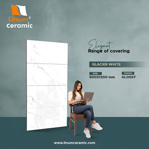 Azulejos de Porcelana Blancos Brillantes para Piso y Pared, 600x1200mm, Antideslizantes, Diseño Moderno para Baño, Venta al por Mayor de Fábrica - Product Image 2