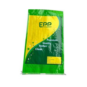VN Vente en gros Usine de Chine Sacs personnalisés BOPP PP tissés à gousset latéral Sacs vides 25kg 50kg pour engrais Emballage de riz - Product Image 1