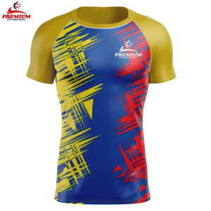 เสื้อรัดกล้ามเนื้อแบบสปอร์ตพรีเมียม ตัดเย็บอย่างดี ผลิตตามสั่ง (OEM) สำหรับผู้ชาย ขายดี น้ำหนัก 180 กรัม ระบายอากาศได้ดี UPF50 คอกลม แขนยาว พิมพ์ลายดิจิตอล - Product Image 3