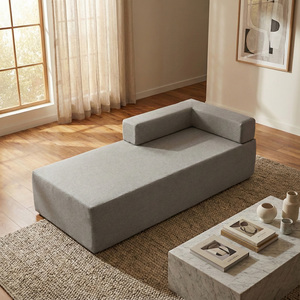 Sofá Cama Modular Ajustable Minimalista de Tela con Espuma Completa y Compresión al Vacío para Apartamento, Hotel, Sala de Estar - Product Image 6