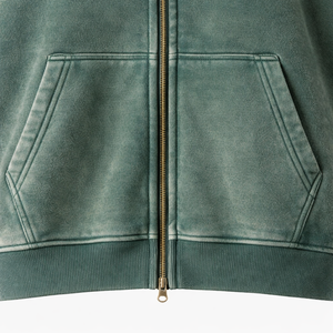 Sudadera con capucha vintage para mujer, con cremallera completa, estilo oversize, de forro polar grueso, para moda urbana - Product Image 5