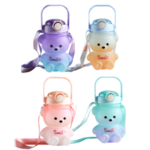 Borraccia Sportiva a Forma di Orso da 500ml con Capacità Resistente per uno Stile di Vita Attivo - Product Image 3