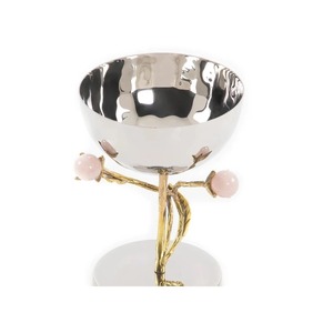 Bol à fruits rond de dernier style bol de service à salade et fruits secs de finition antique de longue durée pour table à manger en métal durable - Product Image 3