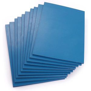 Extra Soft Blue Polymer <b>Blocks</b> 100 X 150mm Pack of 10 3.2mm Super Soft for Easy Craft Sculpting - Product Image 2