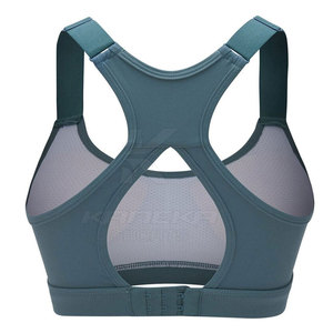 Women's Breathable Front Logo Sports Bra with Medium Support Spandex/Nylon Fabric for Yoga Gym & Outdoor Fitness - Product Image 2