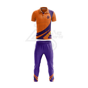 Último diseño de alta calidad nueva llegada al por mayor logotipo personalizado de impresión deportes Cricket uniforme - Product Image 1